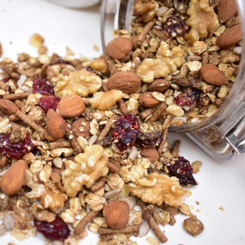 Granola Quinoa & Cranberries Doypack kraft 400g