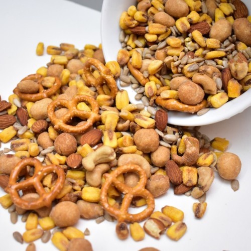 Mix Salado con Pretzels Doypack kraft 400g