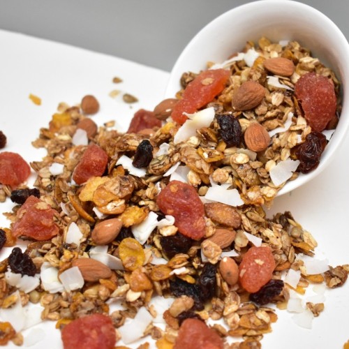 Granola de frutilla y coco Doypack kraft 400g